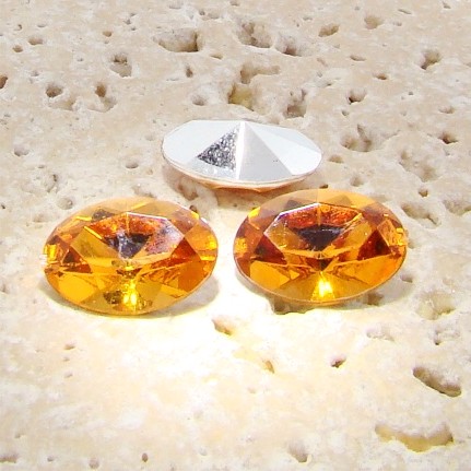 (image for) Madeira Topaz - 18x13mm. Oval Faceted Gem Jewels - Lots of 144