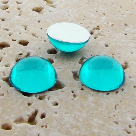 (image for) Aqua Jewel - 5mm. Round Domed Cabochons - Lots of 144