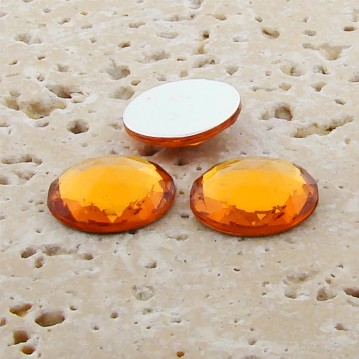 (image for) Madeira Topaz Multi Faceted - 11mm Round Cabochons - Lot of 144