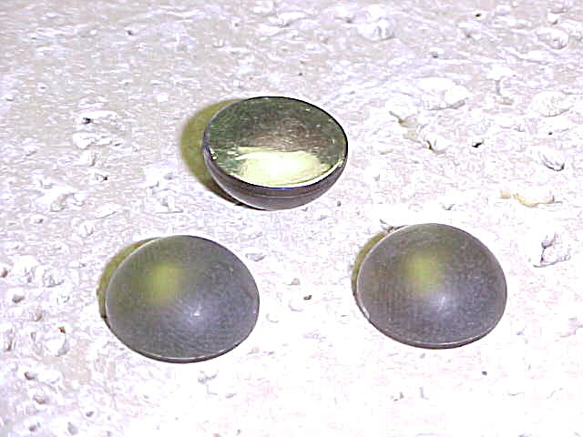 (image for) Olivine Matte Frosted - 20mm Round Domed Cabochons - Lots of 72