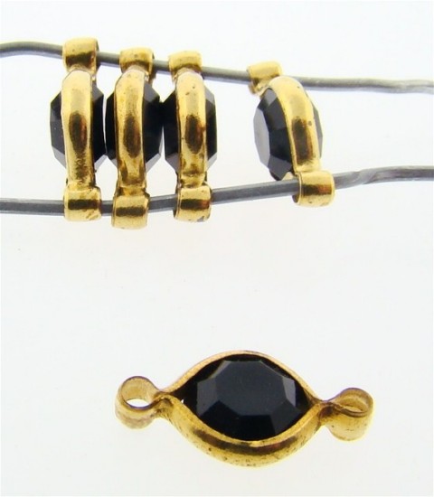 (image for) JET 6MM ROUND 2-LOOP BRASS CHANNELS - Lot of 144